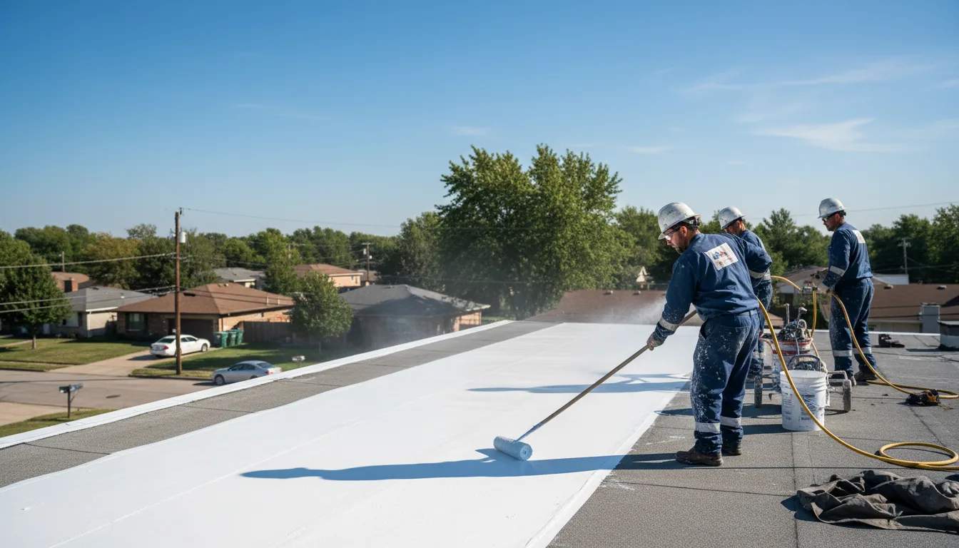 Commercial roof coating in Cumbola, PA near me